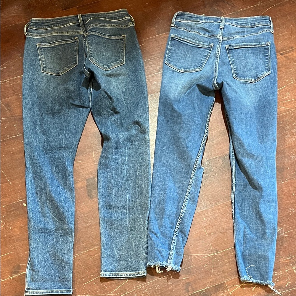 Old Navy Distressed Skinny Jeans in Blue - Picture 5 of 13